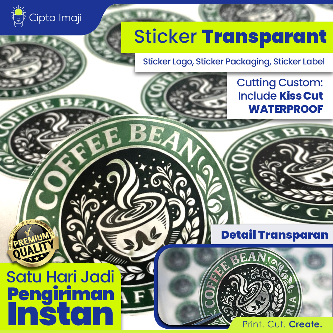 STICKER A3+ TRANSPARAN